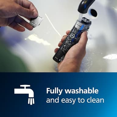 Philips Norelco Multigroom 5000 Series, All-in-One Trimmer, Beard Trimmer and Hair Clipper, 18-Piece Men's Grooming Kit for Beard, Face, Nose, Ear, Body, with Titanium Blades, Travel Pouch, MG5970/49 - Image 7