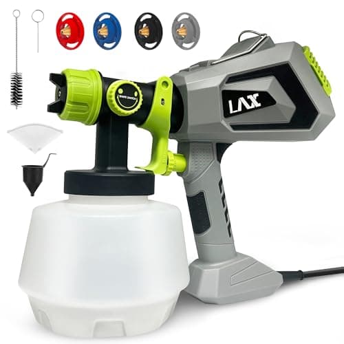 700W Paint Sprayer, Electric Paint Spray Gun with 1200ml Capacity Container, 4 Nozzle Sizes, Easy to Clean, Airless Paint Sprayer for House Painting, Cabinets, Decks, Walls, Doors, DIY Projects, etc. - Image 1