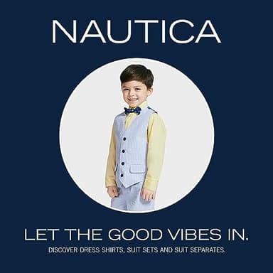 Nautica Baby Four Piece Tuxedo Suit Set, Black Tuxedo, 24M - Image 8