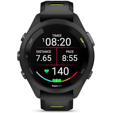 Garmin 010-02810-03 Forerunner 265S GPS Smartwatch Black/Amp Yellow Bundle with 2 YR CPS Enhanced Protection Pack (Renewed) - Image 3