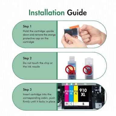 Anemec 910XL Ink Cartridges Combo Pack Replacement for HP Ink 910 XL Compatible with OfficeJet Pro 8020 8025 8028 8035 8030 8010 8015 8018 8022 Printer, 4 Pack - Image 5