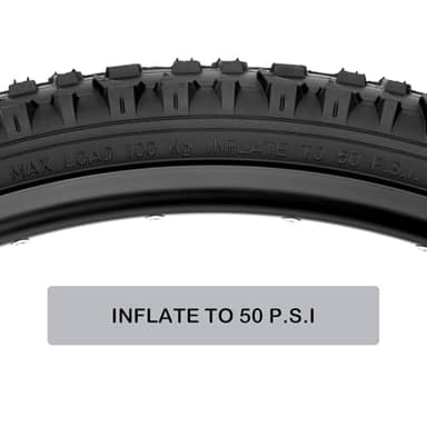 MOHEGIA Mountain Bike Tires Set: 2-Pack 24x1.95 Inch (54-507mm) Folding Replacement Bicycle Tires and Pair Inner Tubes with Tire Levers for MTB Off-Road Bike - Image 6