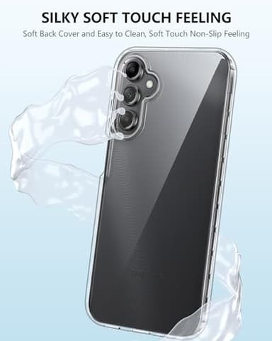 FNTCASE for Samsung Galaxy A15-5G Case: Phone Case with Built-in Screen Protector Protective Silicone Cell Phone Cover Rugged Shockproof Full Protection Slim Dual Layer Case for Men & Women Clear - Image 8