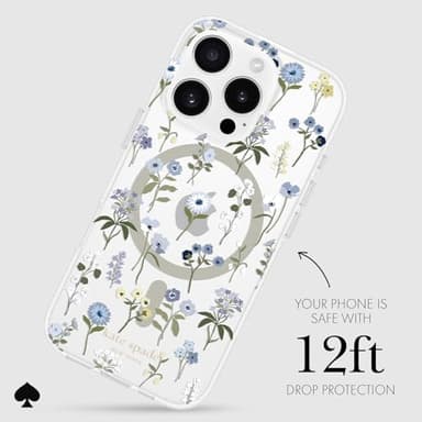 kate spade new york iPhone 16 Pro Case - Compatible with MagSafe - Designer Phone Case - Precious Bloom - Image 3