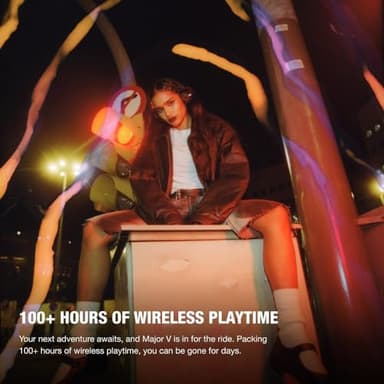 Marshall Major V On-Ear Wireless Bluetooth Headphones - Black - Image 3