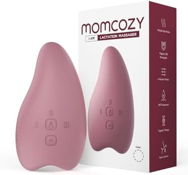 Momcozy Warming Lactation Massager 2-in-1, Soft Breast Massager for Breastfeeding, Heat + Vibration Adjustable for Clogged Ducts, Improve Milk Flow, Engorgement - Image 3