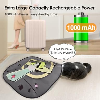 ORSDA 4 in 1 Interactive Cat Toys - Automatic Cat Toys for Indoor Cats & Kittens, 8 Holes Mice Whack-A-Mole, Hide and Seek Smart Motion with 5PCS DIY Replacement Refills - Image 6