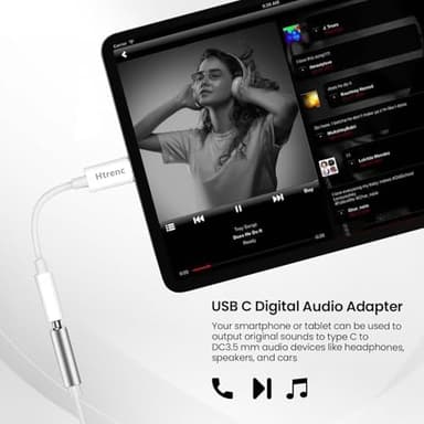 USB C to 3.5mm Headphone Jack Adapter for iPhone17/ iPhone 16/16 Pro/15/15 Pro/Pro Max/Plus, Type C Aux Audio Dongle Cable Cord Compatible with iPad, Samsung Galaxy S23/S23/S22/S21, MacBook（2 Pack） - Image 7