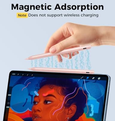 Stylus Pen for iPad 11th&10th&9th Generation,Fast Charge Pencil for Apple iPad,Palm Rejection,Tilt Sensitivity,Compatible with 2018-2025 iPad11/10/9/8/7/6th,Pro 13" M4/12.9"/11",Air 3/4/5/M2,Mini 5/6 - Image 5