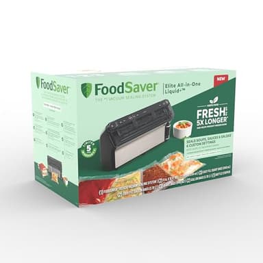FoodSaver Elite All-in-One Liquid+™ Vacuum Sealer with Bags - Image 8
