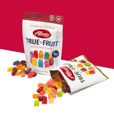 Albanese World's Best True to Fruit Gummies, Variety Pack, 5oz Bag of Gummy Candy (Pack of 6), Individually Wrapped Soft & Chewy Candy Snacks - Image 6