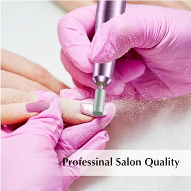 COSLUS Electric Nail Drill File Professional: for Acrylic Gel Dip Powder Nails Portable Nail Machine Kit Manicure Pedicure Tools Polishing Set with Nail Drill Bits Sanding Bands - Image 4