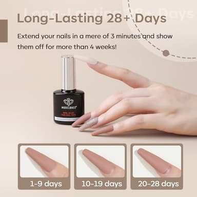 modelones 9 in One Gel Nail Glue Brush On Nail Glue 15 ml for Tips, Rhinestones, Base Coat, Blooming Art Gel Kit for Press on Nails Acrylic Tips U V Lamp Needed 2Pcs - Image 7