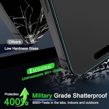 IMBZBK [Auto-Dust Removal] 3 Pack Matte Screen Protector for iPhone 17 Pro Max [Military Grade] Accessories, Case Friendly Film, 3 Tempered Glass Camera Lens Protector, Anti-Glare, Smooth as Silk - Image 5