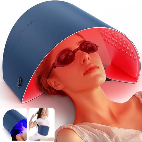 Red Light Therapy for Face and Neck, 720 LED Infrared Light Therapy Mask for Wrinkles and Acne, Large 30.8" x 11.8" Panel for Body, Red Light Mask Gift for Women, Mom, PDT Facial Skincare at Home - Image 1