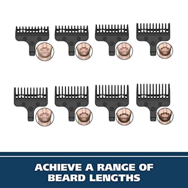 Wahl Aqua Blade® Rechargeable Wet/Dry Lithium-Ion Deluxe Beard Trimmer for Men - Interchangeable Heads for Detailing, Hair, Mustache and Body Grooming - Model 9899-100 - Image 7