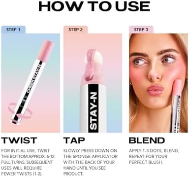Sacheu Cheek STAY-N Liquid Blush for Cheeks — High Pigment, Buildable, Lightweight Cream Blush for Dewy & Radiant Flushed Cheeks — Long-lasting & Cruelty Free, I'm Playful - Image 7
