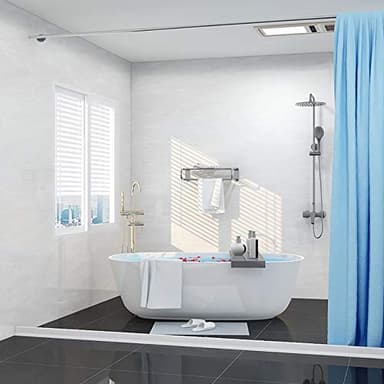 Duzzy 67 Inch Collapsible Shower Threshold Water Dam, Ideal for Wheelchair Accessible, Suitable for Accessibility ADA Handicap Showers - Image 6
