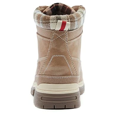 ANJOUFEMME Work Hiking Boots for Women Waterproof - Womens Outdoor Ankle Boots Lightweight Snow Winter Boots for Trekking Walking FNW19-LIGHTBROWN-G-8.5 - Image 3
