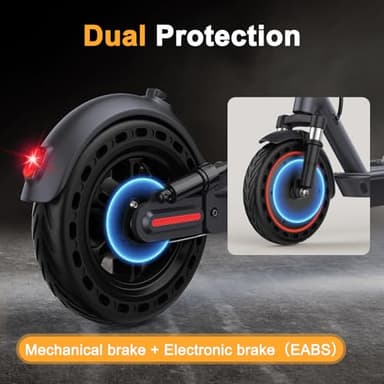 WERHY Electric Scooter, 10" Tire, Powerful 500W Motor, Top Speed 22 MPH, 28 Miles Max Range, Folding Escooter for Adults & Teens with Dual Braking - Image 9