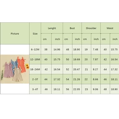 Fernvia Toddler Baby Girl Summer Clothes Sleeveless Ribbed Knitted Jumpsuit Shorts Overalls Baby One Piece Outfit (A Blue, 12-18 Months) - Image 6