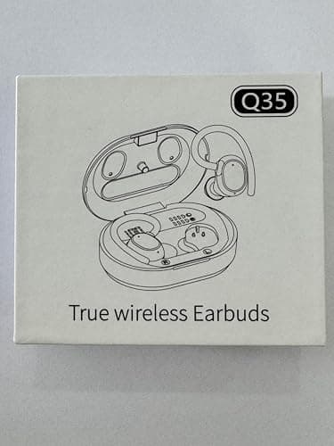 Wireless Earbuds, 2023 New Ultralight Sport Bluetooth 5.3 Headphones In Ear with LED Display, Built-in Mic Earphones, IPX7 Waterproof Wireless Headphones with Earhooks for Gym Workout (Black) - Image 8