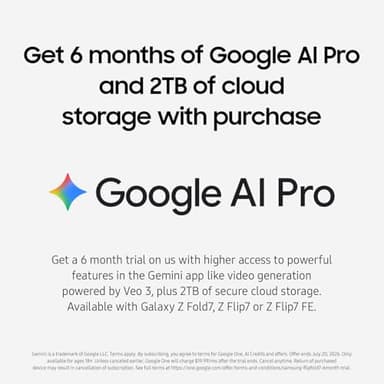 Samsung Galaxy Z Flip7 FE Cell Phone, 256GB AI Smartphone, Unlocked Android, Long Battery Life, 2025, US 1 Yr Manufacturer Warranty, Black - Image 3