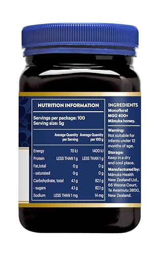 Manuka Health UMF 13+/MGO 400+ Manuka Honey (500g/17.6oz), Superfood, Authentic Raw Honey from New Zealand - Image 8