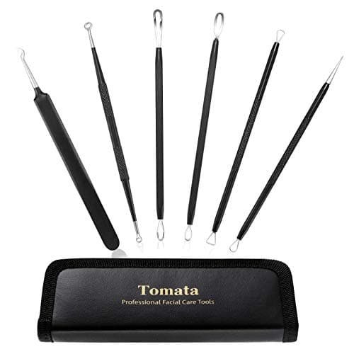 Blackhead Remover Pimple Popper Tool Kit - (6 Piece Kit) - Professional Stainless Pimples Comedone Extractor Removal Tool - Image 1