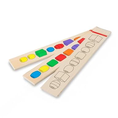 Melissa & Doug Bead Sequencing Set with 46 Wooden Beads and 5 Double-Sided Pattern Boards - Image 9