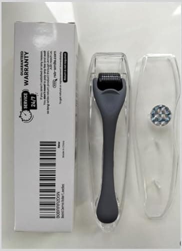 ROSELYNBOUTIQUE Derma Roller for Hair Beard Facial Skin Face 540 Microneedles At-Home Beauty Instrument White Holiday Gift for Men Women - Image 12