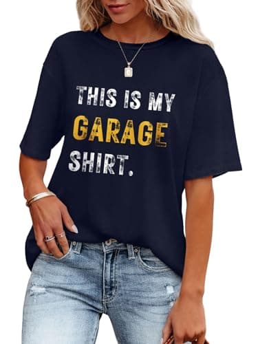 Inber Oversized Tshirts for Women Flower Graphic Tees Short Sleeve Shirts 2025 Summer Casual Loose Fit Beach Tops XXL - Image 5