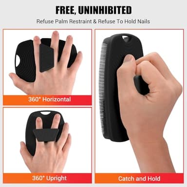 Canroom Zinc Infused Silicone Body Scrubber for Shower,Food-Grade Handheld Cleansing Skin Brush, Gentle Exfoliating and Lather Well - Black - Image 3
