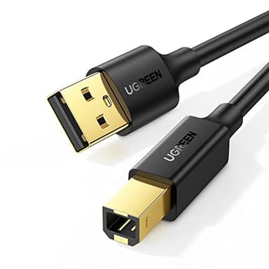 UGREEN USB A to USB B Printer Cable 5ft - High-Speed for HP, Canon, Brother, Samsung, Dell, Epson, Lexmark, Xerox, and More - Image 1