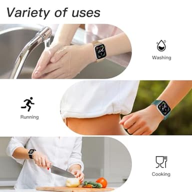 6 Pack Nylon Sport Loop Band Compatible with Apple Watch Band 38mm 40mm 41mm 42mm 44mm 45mm 46mm 49mm Women Men, Soft Adjustable Replacement Straps for iWatch Series 11 10 9 8 7 6 5 4 3 2 1 SE Ultra - Image 6