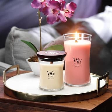 WoodWick Large Hourglass Candle Coastal Sunset Scent Crackles as it burns Premium Soy Blend Wax 21oz Perfect for gifting - Image 7