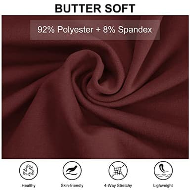 DIBAOLONG Womens Yoga Sweatpants Loose Workout Joggers Pants Comfy Lounge Pants with Pockets Burgundy 2XL - Image 3