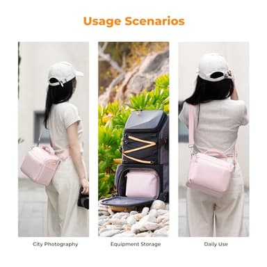 K&F Concept Camera Sling Bag Small Crossbody Camera Case DSLR/SLR/Cute Compact Shoulder Photography Bags for Photographers - Image 8