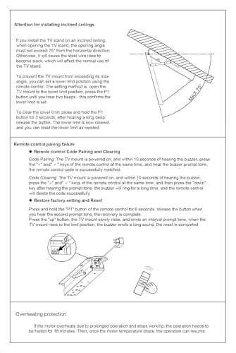 Yegosh Electric Ceiling TV Mount, Remote Adjustable Flip Down Bracket for 32 to 70 Inch Flat Curved Screen TVs Max VESA 600x400mm, Motorized TV Ceiling Mount for Flat Pitched Roof Indoor Outdoor - Image 9