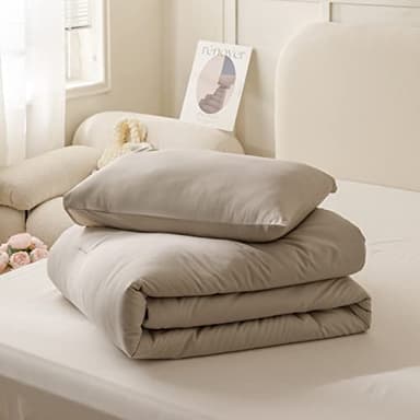 ROSGONIA Oversized King Comforter Oatmeal, 3pcs(1 Boho Comforter & 2 Pillowcases), Lightweight Oversized King Size Comforter Sets All Season Bedding - Image 6