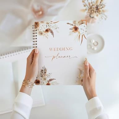 Beautiful Boho Wedding Planner Book and Organizer - Enhance Excitement and Makes Your Countdown Planning Easy - Unique Engagement Gift for Newly Engaged Couples, Future Brides and Grooms,9 X 11 inches - Image 2