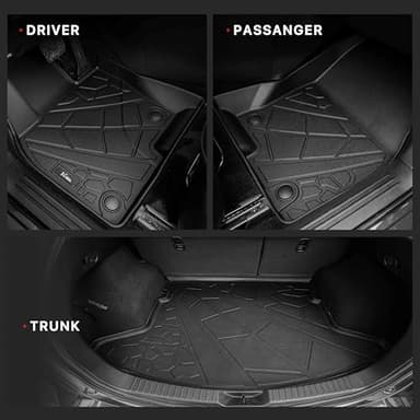 KARPAL Floor Mats Fit for Mazda CX5 2017-2025, All Weather TPE Guard Accessories Anti-Slip Car Mats, 1st & 2nd Row with Cargo Liner - Image 3