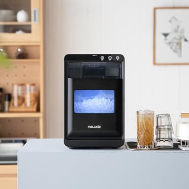 Newair Nugget Ice Maker Countertop, 44 lbs in 24 Hours Ice Machine Nugget, Self Cleaning Ice Maker in Black Stainless Steel, Perfect for Home Bar, Kitchen Countertop, RV, Home Office - Image 7