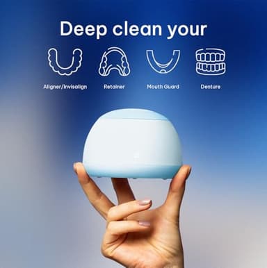 Zima Dental Pod: Ultrasonic Retainer Cleaner. The Original Retainer Cleaner Machine, Aligner Cleaner, Nightguard Cleaner, Mouthguard Cleaner, Denture Cleaner. Ultrasonic Cleaner For Oral Dental Care - Image 3