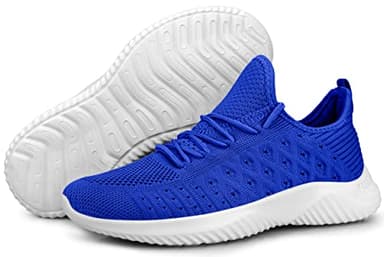 Feethit Womens Slip On Walking Shoes Non Slip Running Shoes Breathable Workout Shoes Lightweight Gym Sneakers Royal Blue Size 10 - Image 5