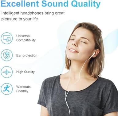 2 Pack-USB C Headphones Wired for iPhone 16/15, Type C Earphones with Microphone & Remote Noise Cancelling Earbuds for iPhone 15 Pro Max, iPad, Galaxy S23/S22/S21/S20/Ultra Note 10/20, Pixel 7/6/5/4 - Image 5
