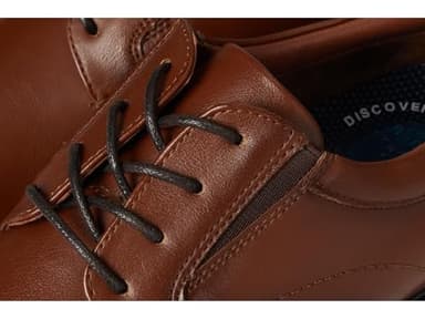 Nunn Bush Men's Jarvis Plain Toe Oxford Dress Casual Business Formal Lace Up, Cognac, 10 Wide - Image 6