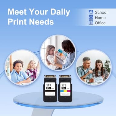 PG-275XL/CL-276XL 275 and 276 Ink Cartridges Replacement for Canon Ink 275 and 276 Cannon Ink 275 276 Combo Pack for Pixma TS3722 TR4700 TS3522 TR4720 TR4722 TS3500 TS3700 Printer 275XL 276XL - Image 8