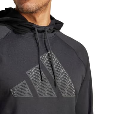adidas Men's Game and Go Big Logo Training Hoodie, Black - Image 7