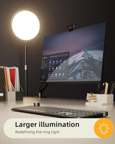 10.5" Ring Light with Stand and Phone Holder - 72" Tripod for iPhone with Light, Professional Led Ringlight for Video Recording/Make up/Streaming, Full Screen Light Ring for YouTube, Tiktok (Black) - Image 3